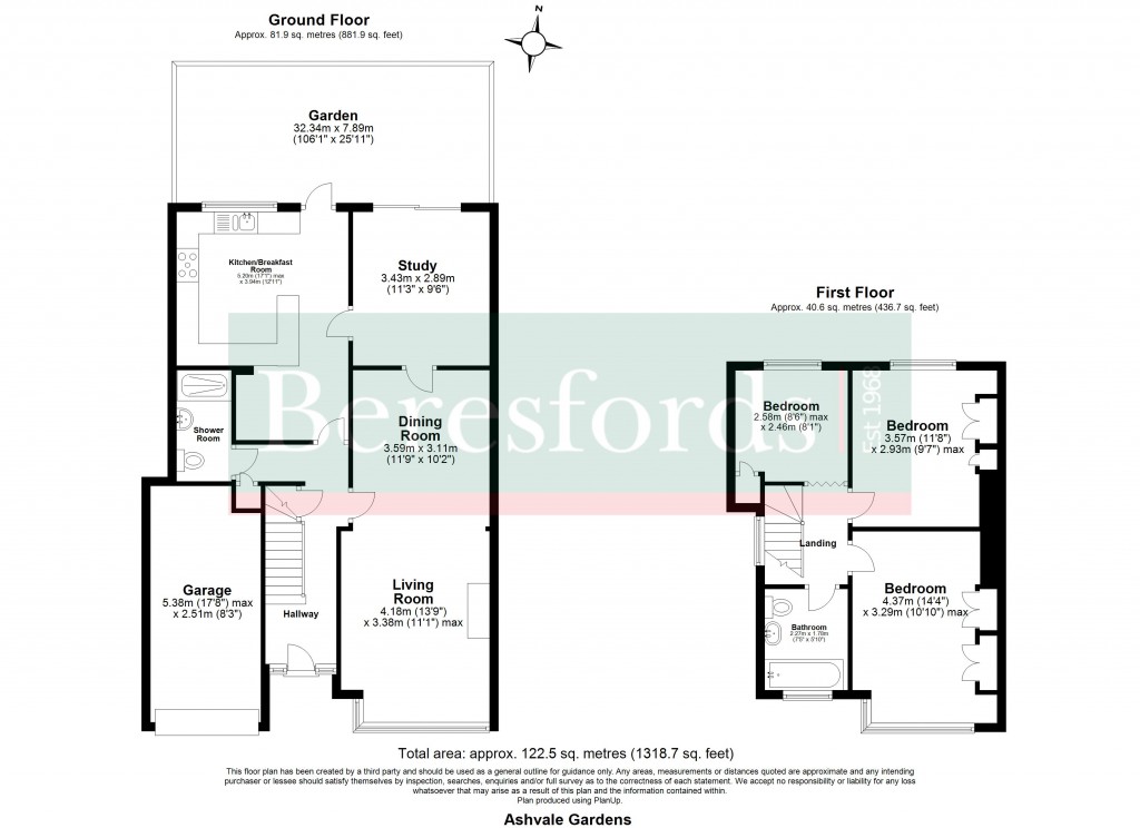 Floorplans For Ashvale Gardens, Upminster, RM14