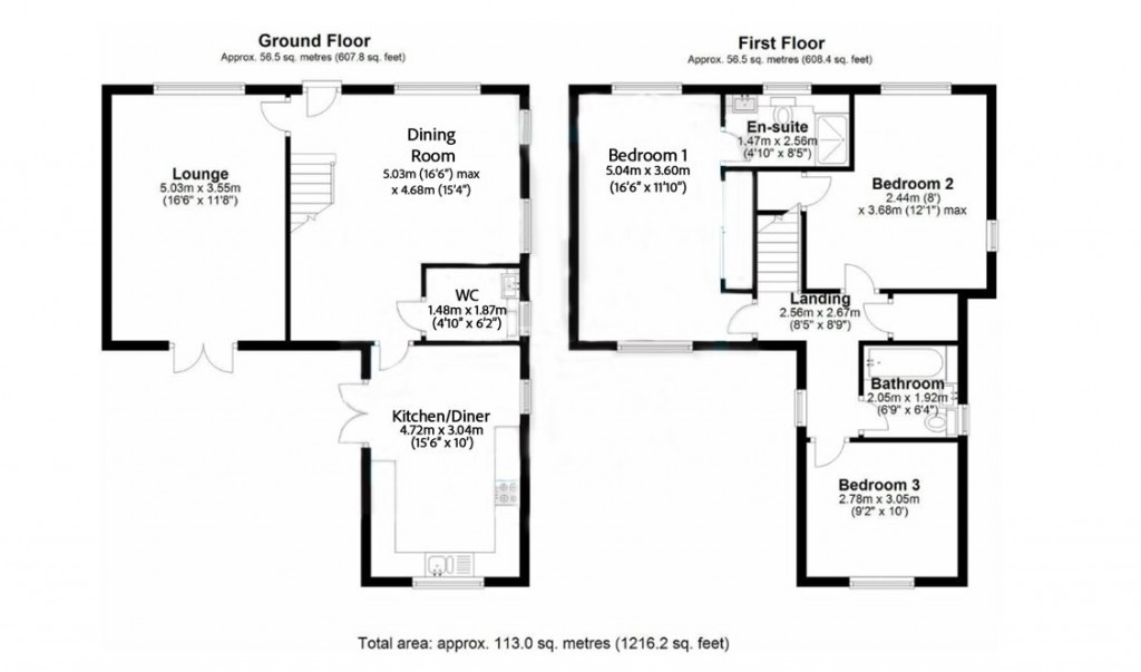 Floorplans For Condor Gate, Chelmsford, Essex, CM3