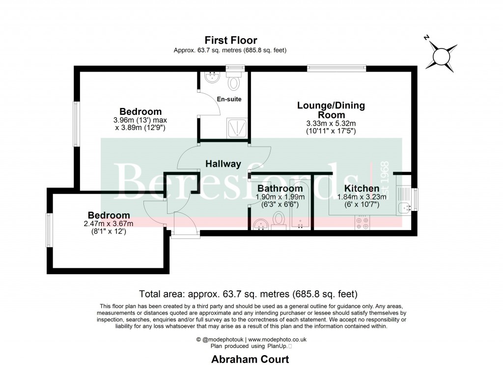 Floorplans For Abraham Court, St Marys Lane, Upminster, Upminster, Essex, RM14