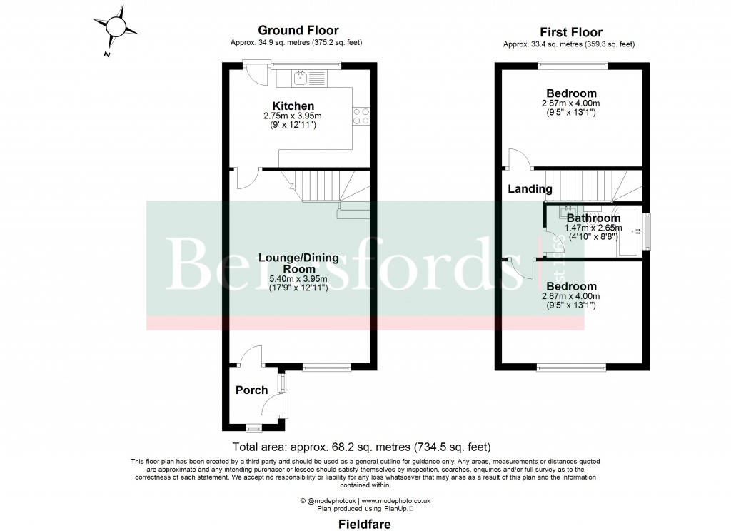 Floorplans For Fieldfare, Billericay, Essex, CM11