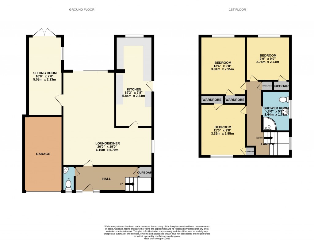 Floorplans For Eaton Way, Great Totham, Maldon, Essex, CM9