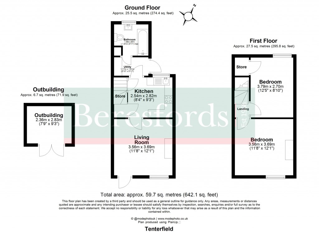 Floorplans For Tenterfield Road, Maldon, Essex, CM9