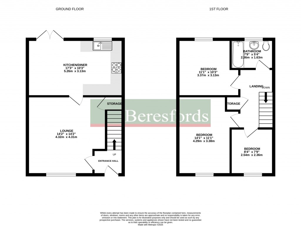 Floorplans For Forefield Green, Chelmsford, Essex, CM1