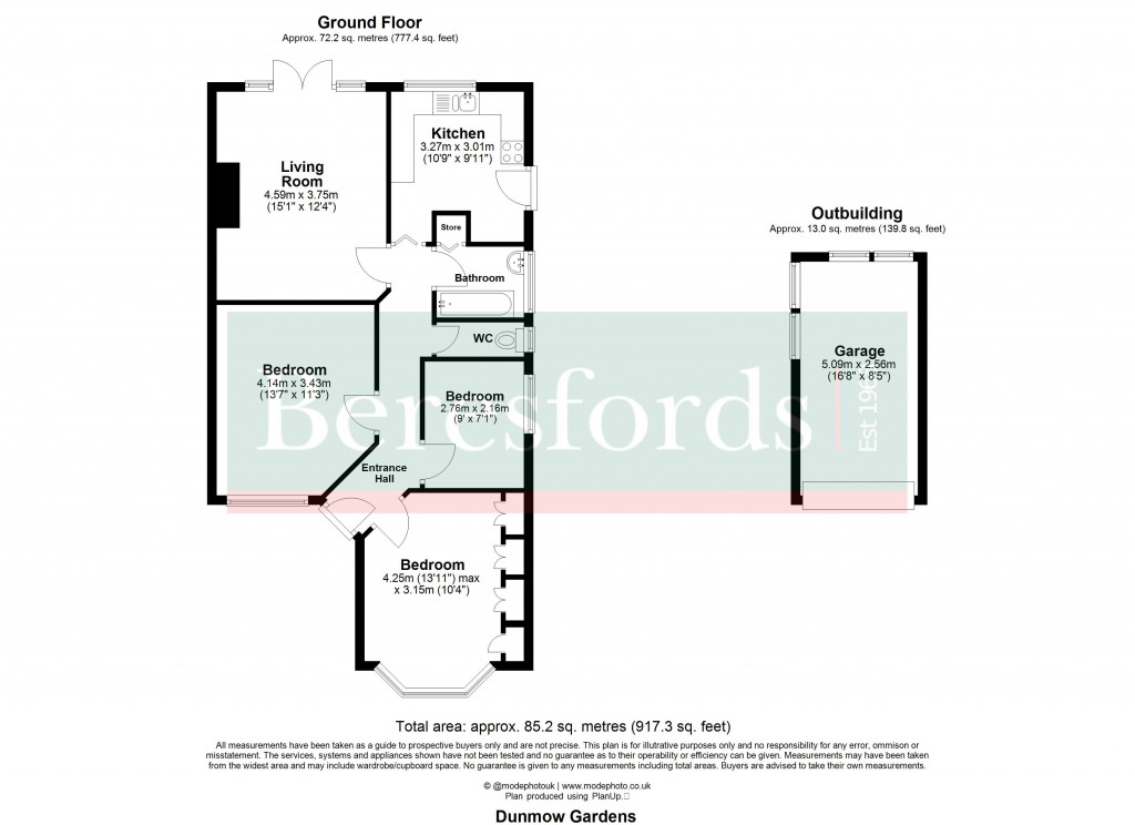 Floorplans For Dunmow Gardens, West Horndon, Brentwood, Essex, CM13