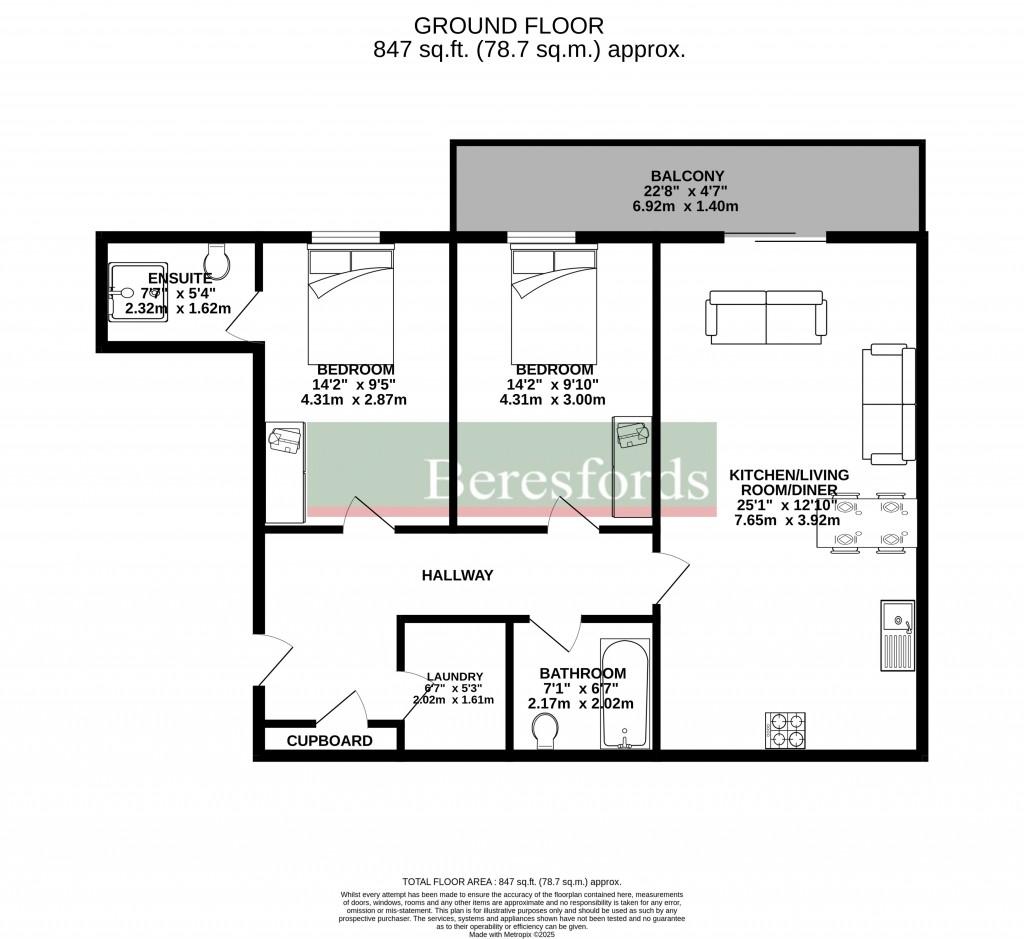 Floorplans For Cunard Square, Chelmsford, Essex, CM1