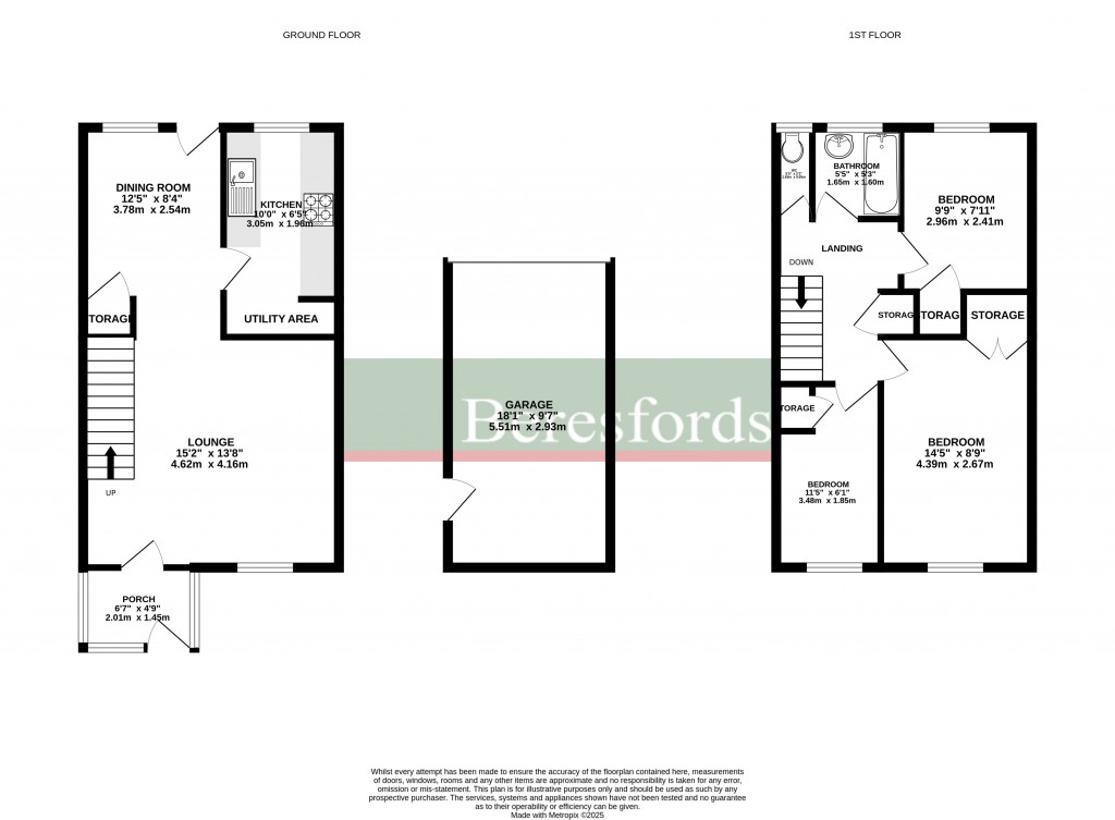 Floorplans For Robin Way, Chelmsford, Essex, CM2