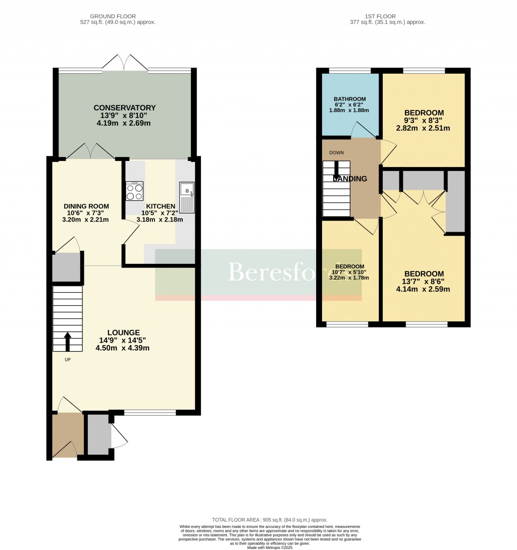 Floorplans For Rayfield Close, Barnston, Dunmow, Essex, CM6