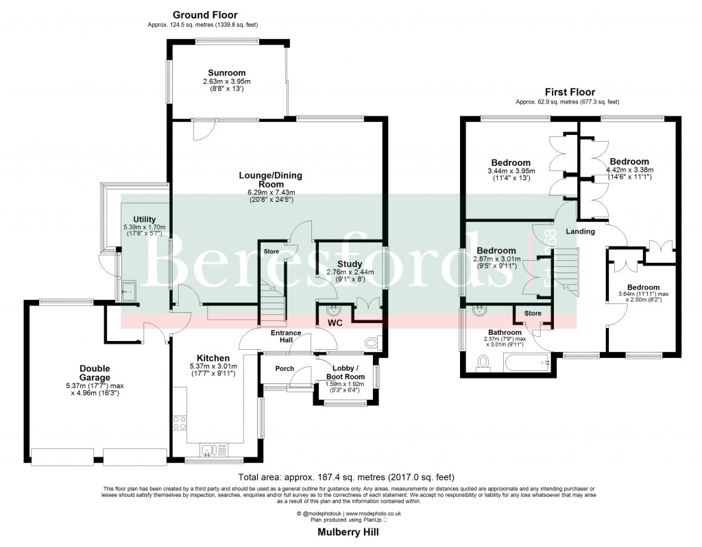 Floorplans For Mulberry Hill, Shenfield, Brentwood, Essex, CM15
