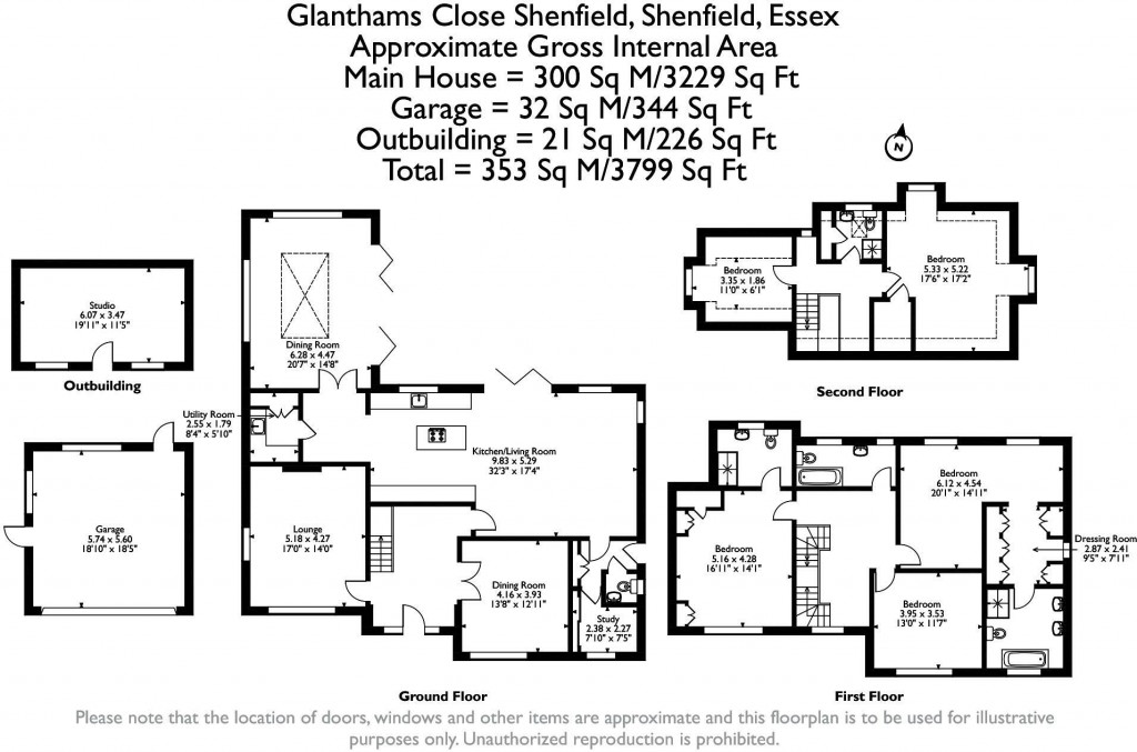 Floorplans For Glanthams Close, Shenfield, Brentwood, Essex, CM15