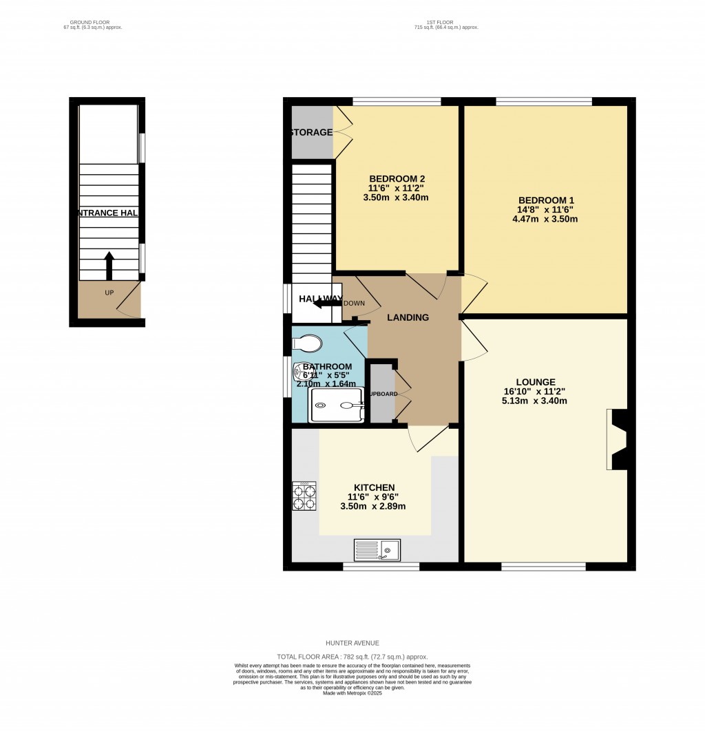 Floorplans For Hunter Avenue, Shenfield, Brentwood, Essex, CM15