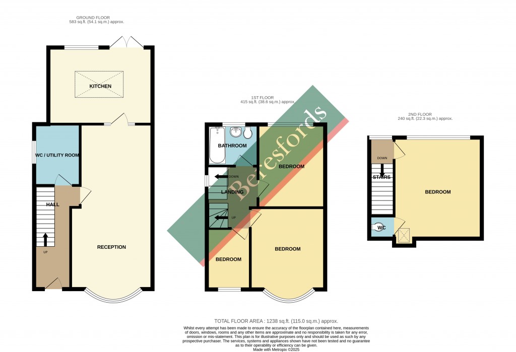Floorplans For Cambridge Avenue, Gidea Park, RM2