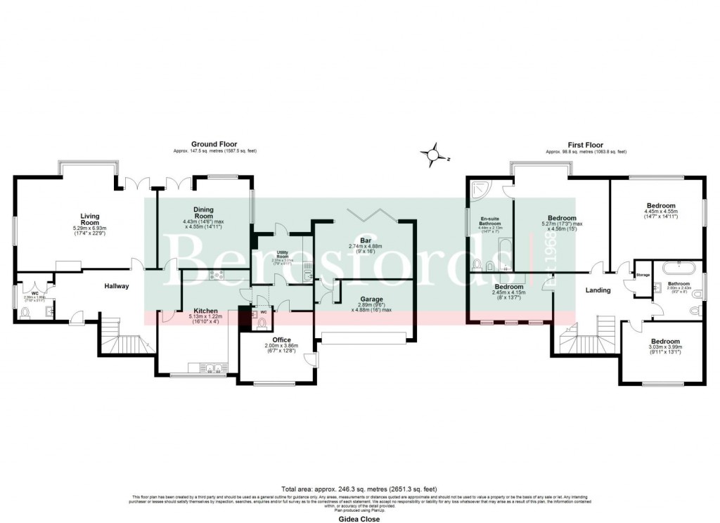 Floorplans For Gidea Close, Gidea Park, Romford, RM2