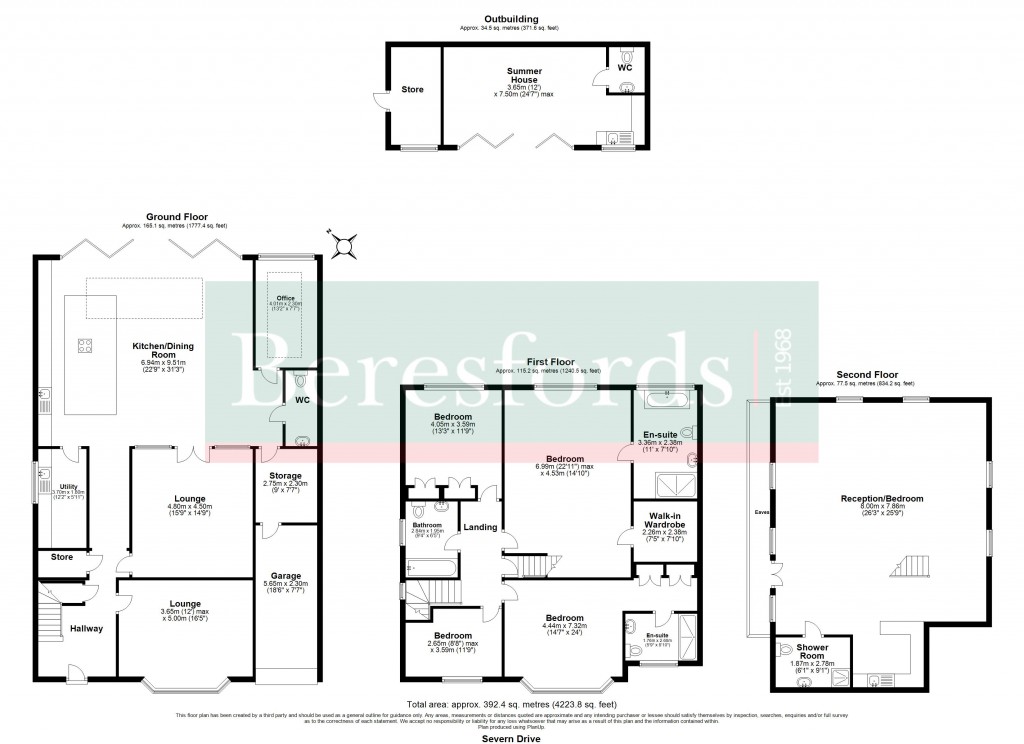 Floorplans For Severn Avenue, Gidea Park, RM2