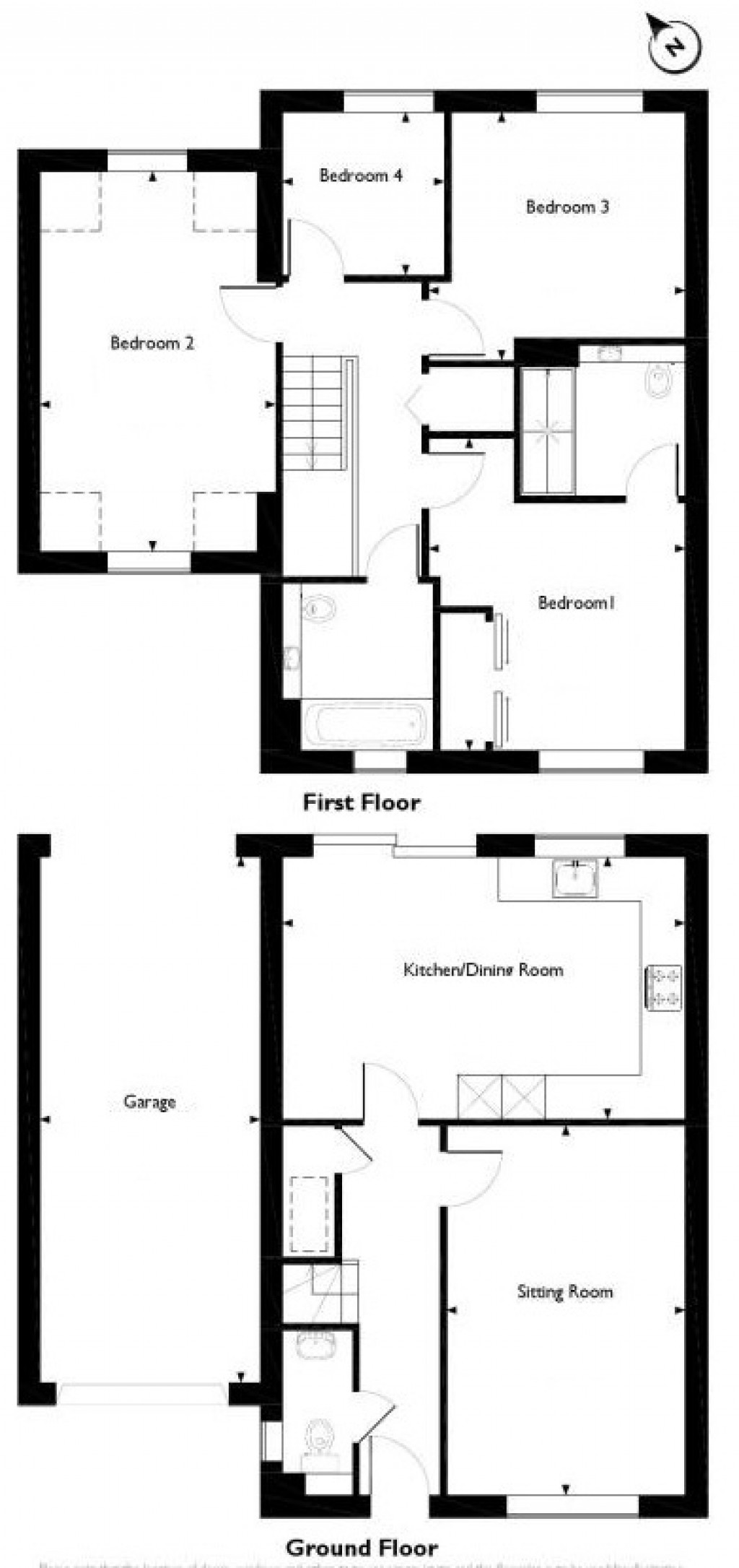 Floorplans For Elm Gardens, Mountnessing, Brentwood, Essex, CM15
