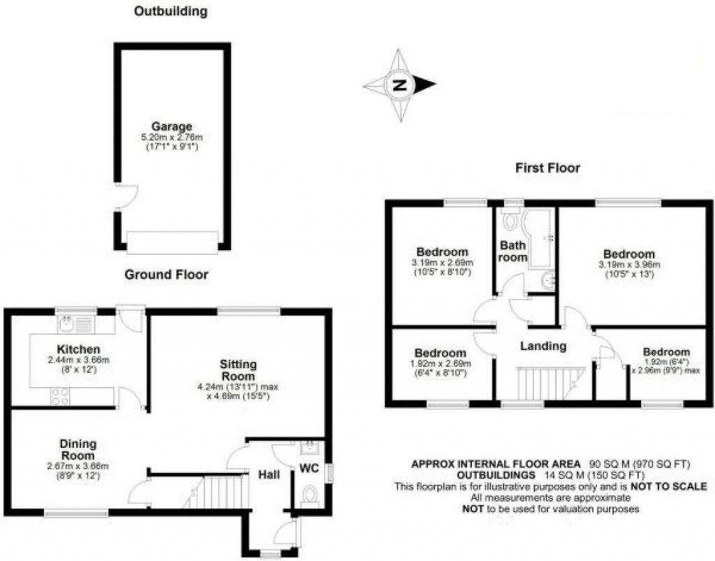 Floorplans For Abenberg Way, Hutton, Brentwood, Essex, CM13