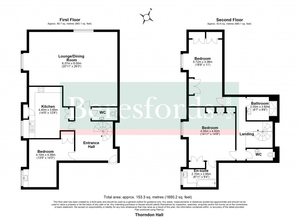 Floorplans For Thorndon Park, Ingrave, Brentwood, Essex, CM13