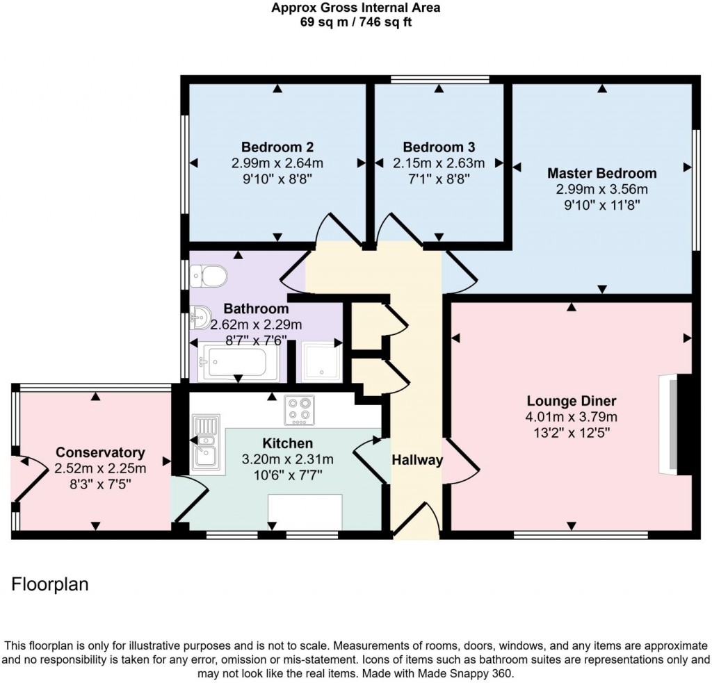 Floorplans For Walton Gardens, Hutton, Brentwood, Essex, CM13