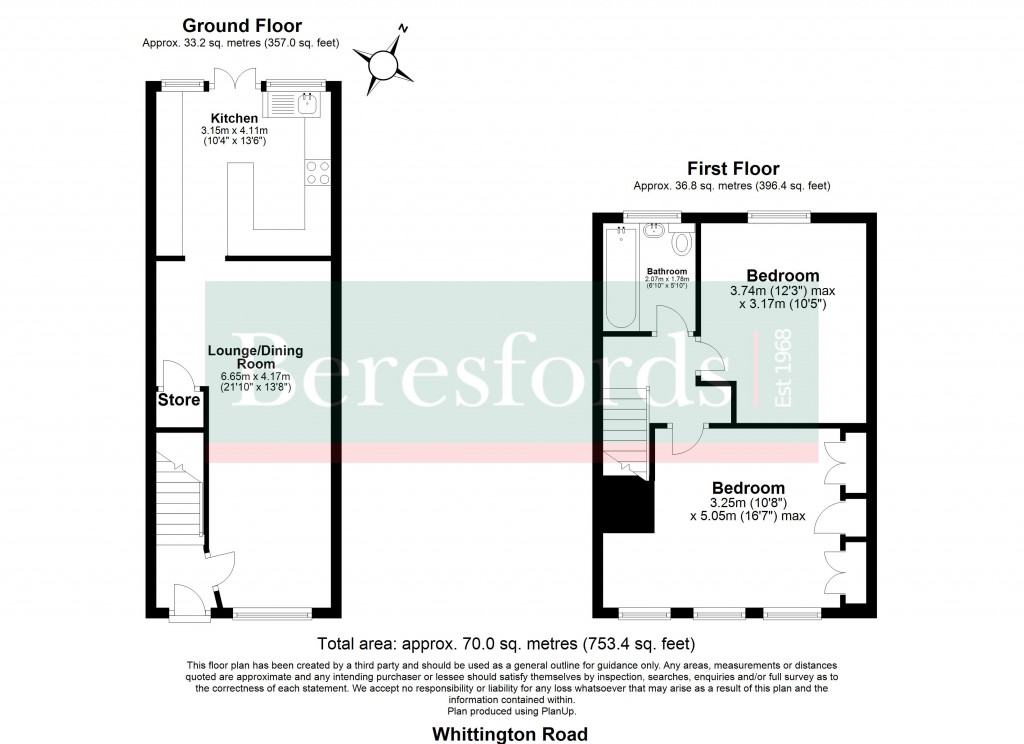 Floorplans For Whittington Road, Hutton, Brentwood, Essex, CM13