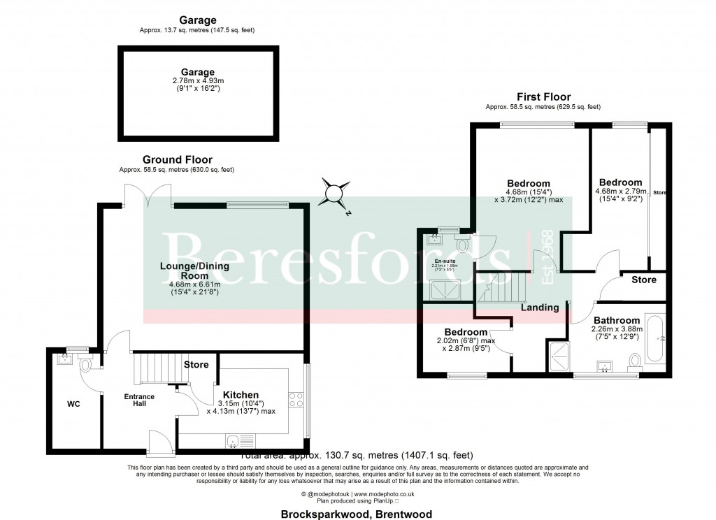 Floorplans For Brocksparkwood, Brentwood, Essex, CM13