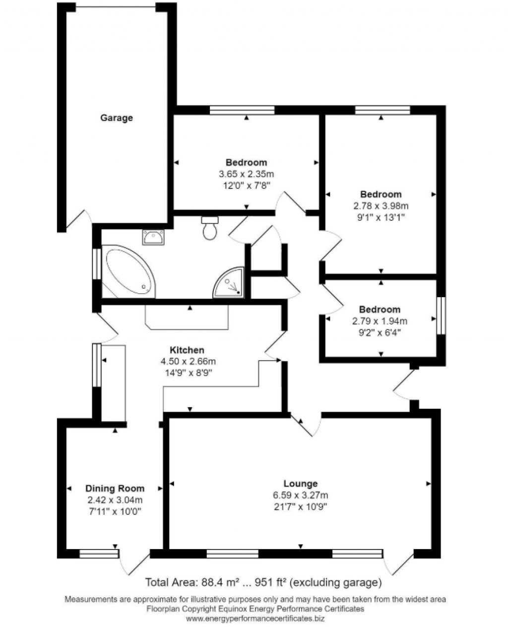 Floorplans For Park Lane, Ramsden Heath, Billericay, Essex, CM11
