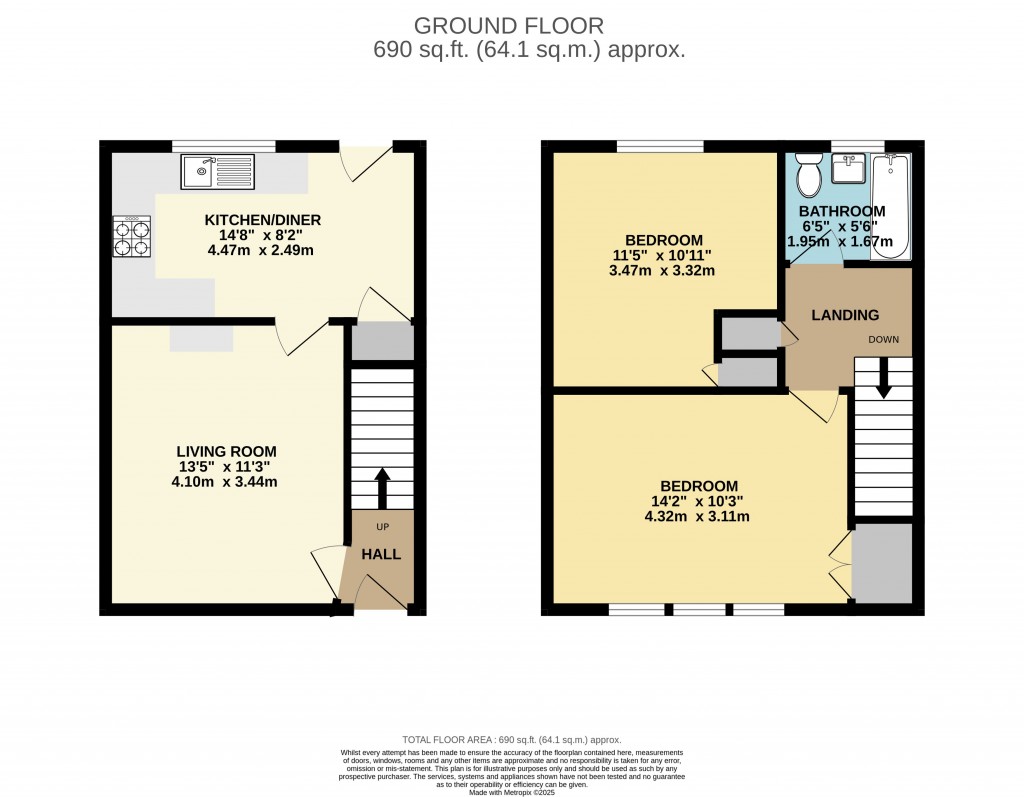 Floorplans For Whittington Road, Hutton, Brentwood, Essex, CM13