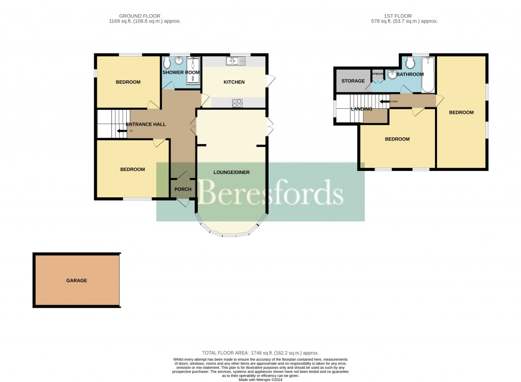 Floorplans For Little Gaynes Lane, Upminster, Essex, RM14