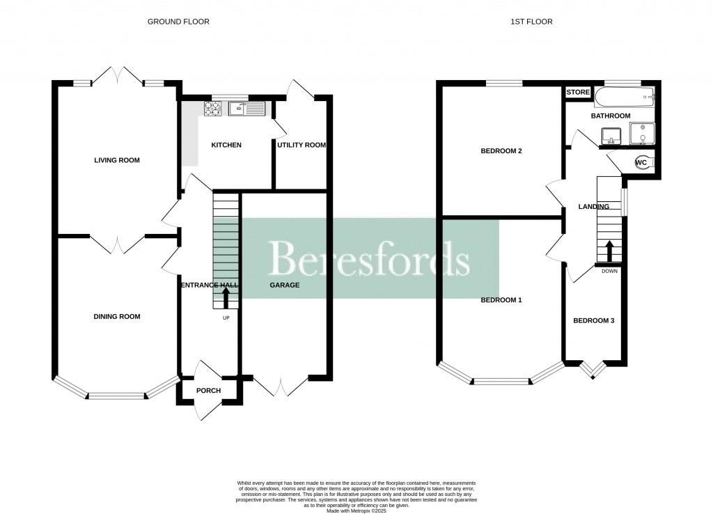 Floorplans For Gaynes Park Road, Upminster, RM14