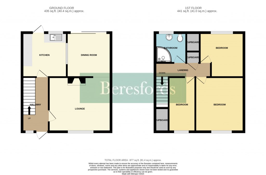 Floorplans For Swan Avenue, Upminster, RM14