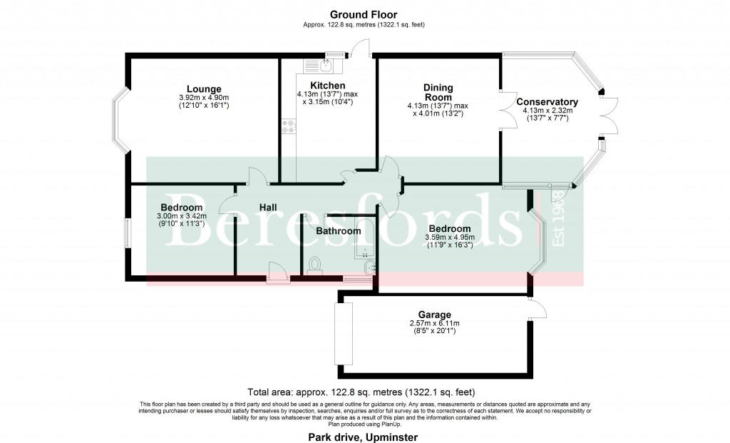 Floorplans For Park Drive, Upminster, RM14