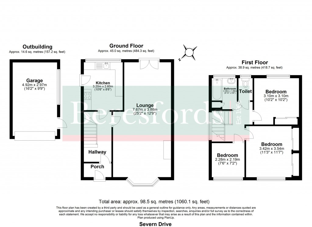 Floorplans For Severn Drive, Upminster, RM14