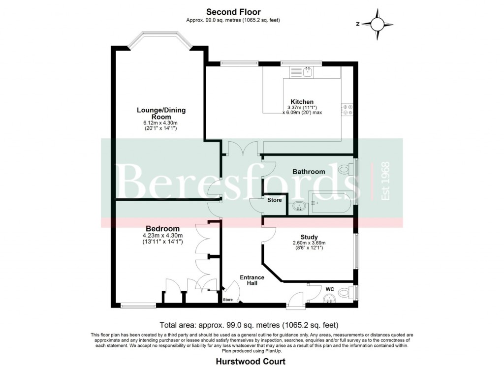 Floorplans For Hall Lane, Upminster, RM14