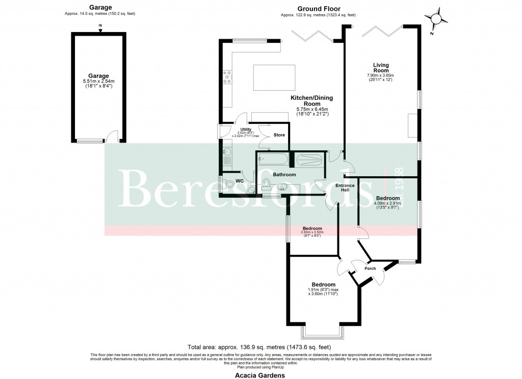 Floorplans For Acacia Gardens, Upminster, RM14