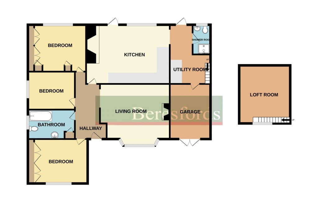 Floorplans For Stanley Road, Bulphan, Upminster, Essex, RM14