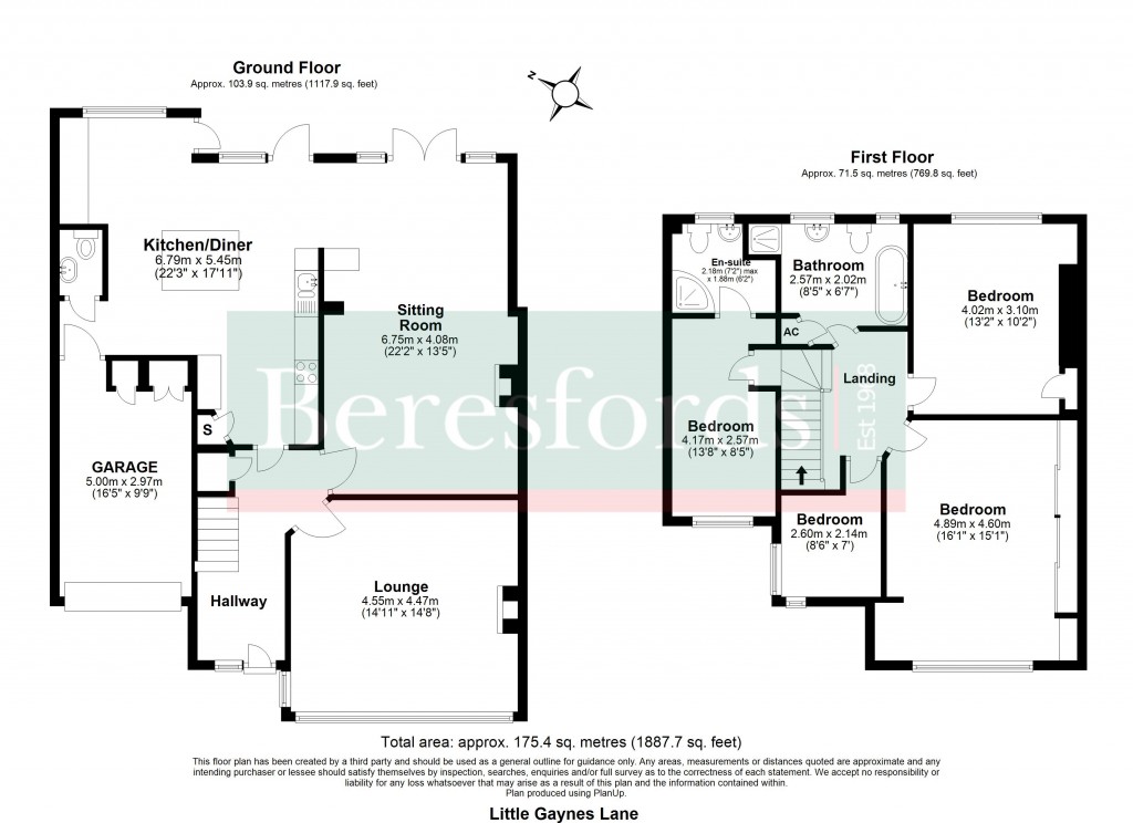Floorplans For Little Gaynes Lane, Upminster, RM14