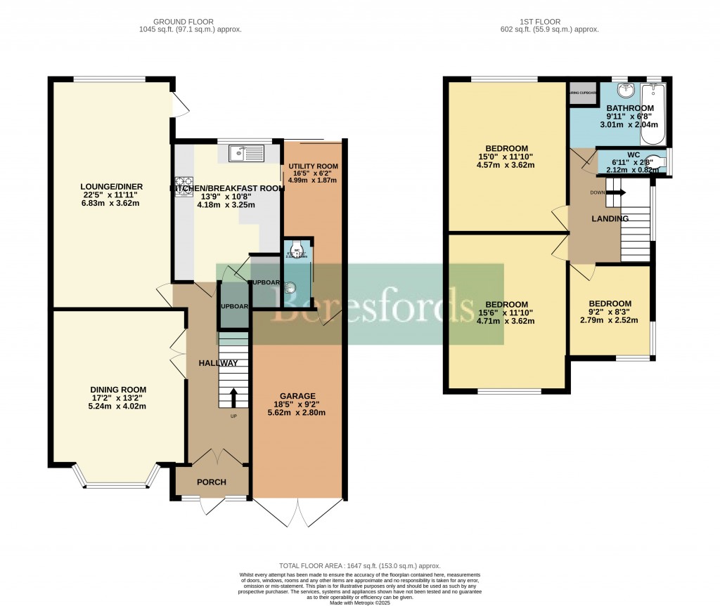 Floorplans For Ashleigh Gardens, Upminster, Essex, RM14