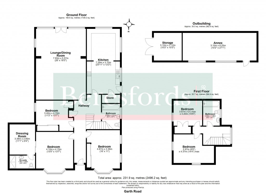 Floorplans For Garth Road, South Ockendon, Essex, RM15