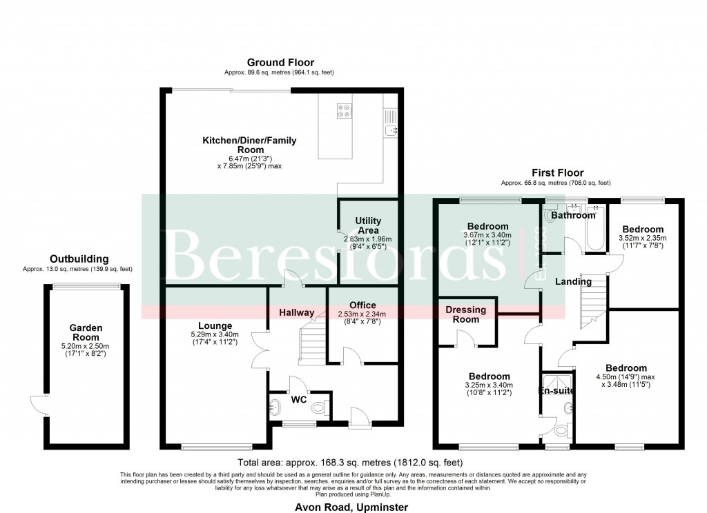Floorplans For Avon Road, Upminster, RM14