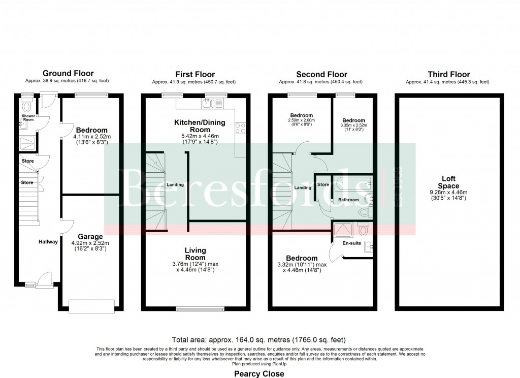 Floorplans For Pearcy Close, Romford, RM3