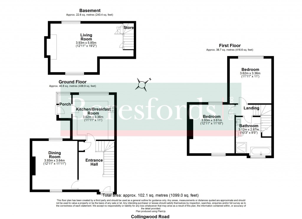 Floorplans For Collingwood Road, Witham, Essex, CM8