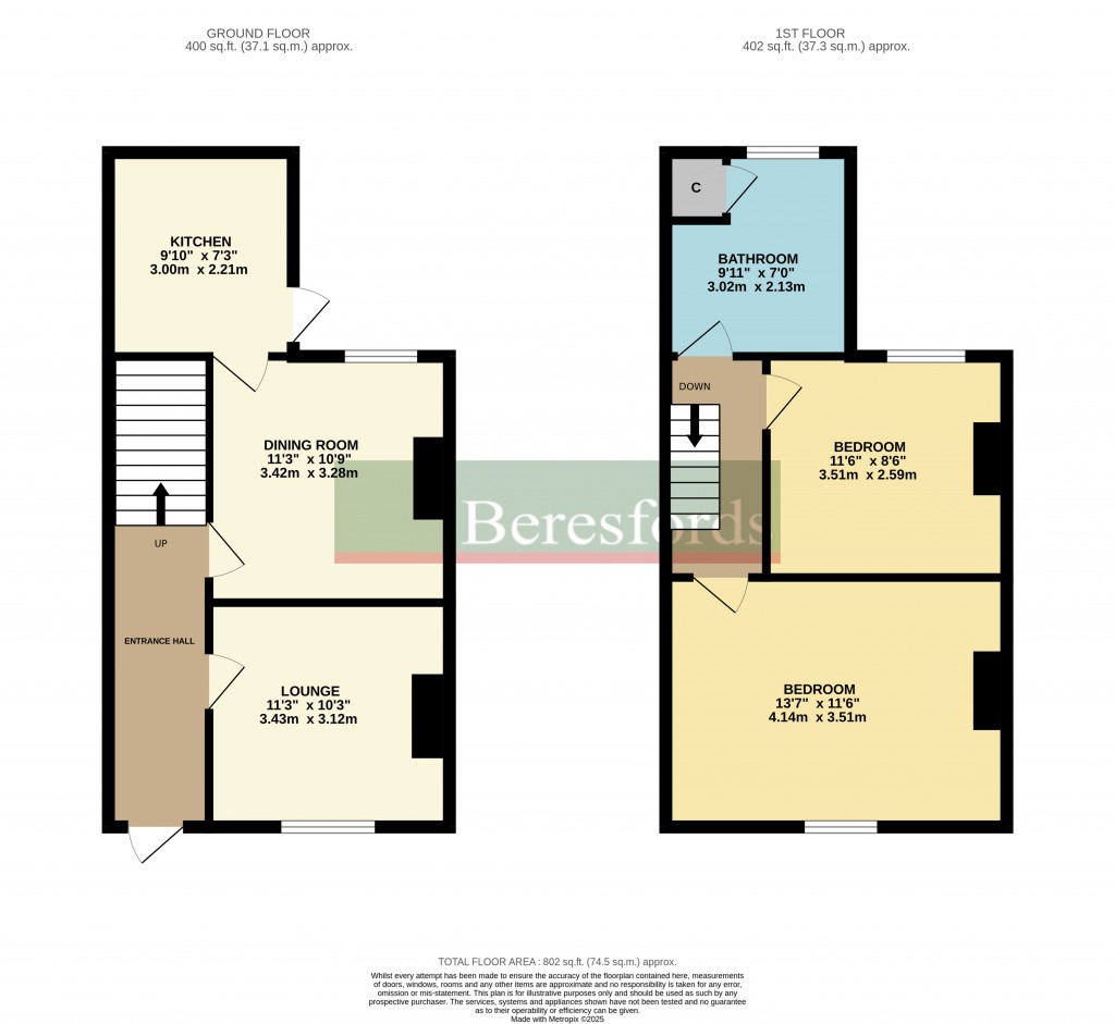 Floorplans For Chase Road, Brentwood, Essex, CM14