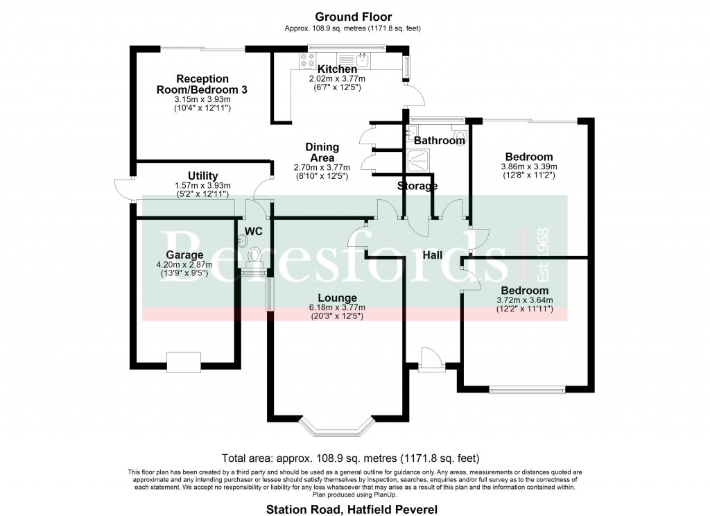 Floorplans For Station Road, Hatfield Peverel, Chelmsford, Essex, CM3