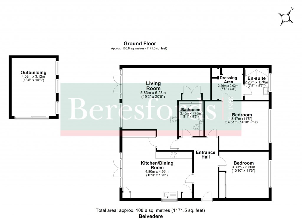 Floorplans For Boyton Cross, Roxwell, Chelmsford, Essex, CM1