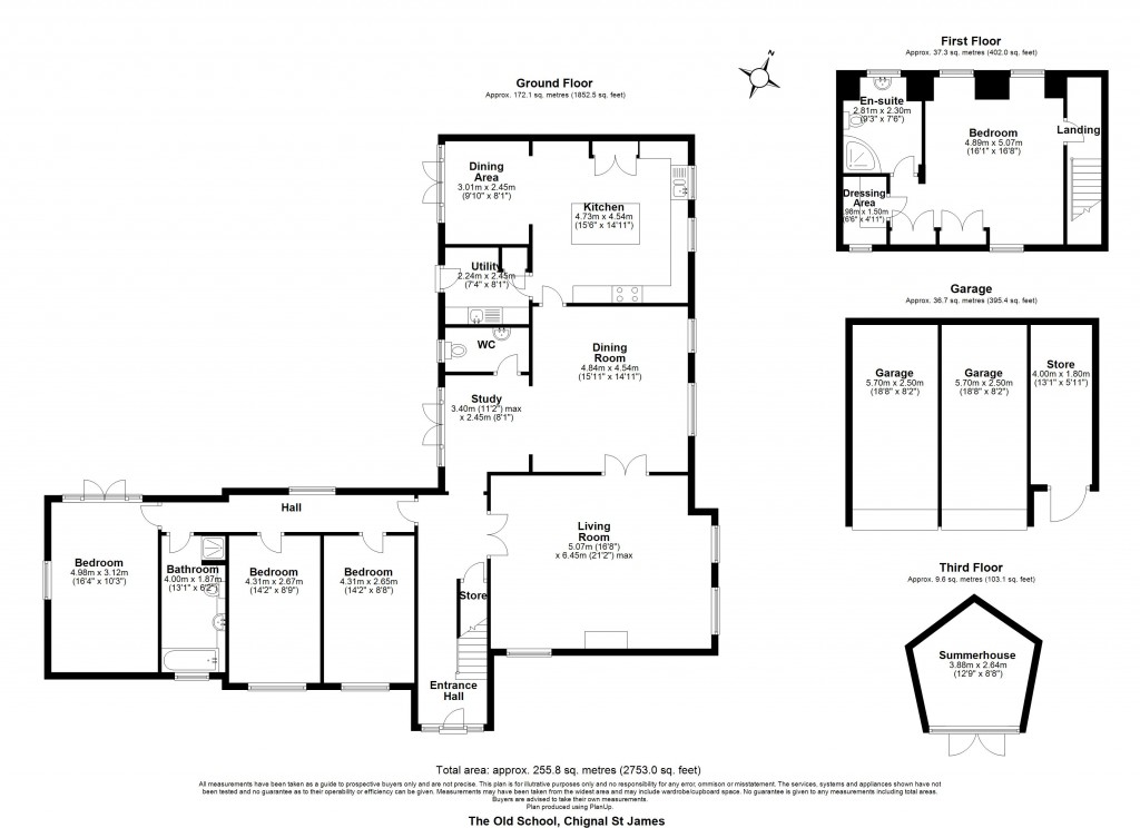 Floorplans For Chignal St. James, Chelmsford, Essex, CM1