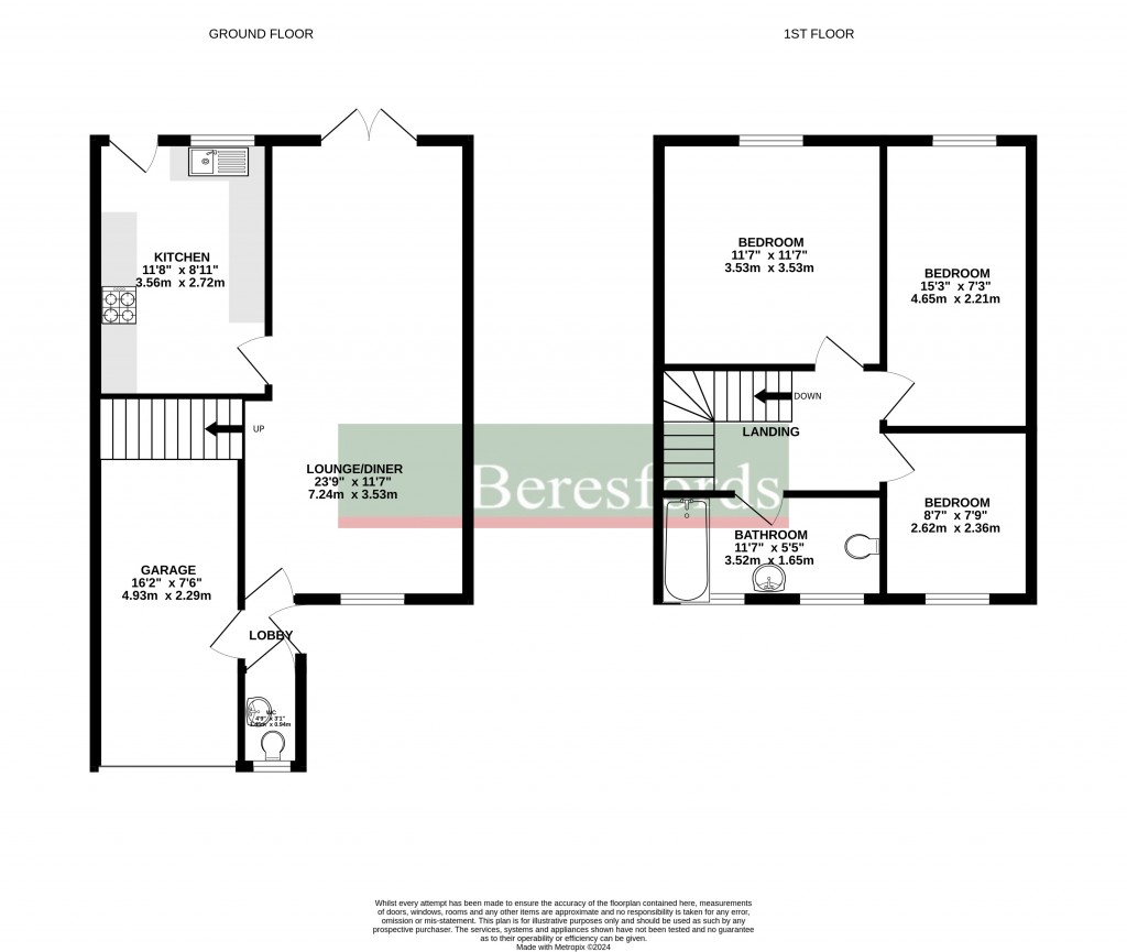Floorplans For Rushleydale, Chelmsford, Essex, CM1
