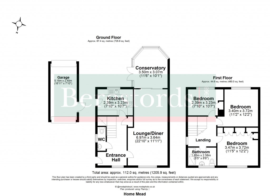 Floorplans For Home Mead, Writtle, Chelmsford, Essex, CM1