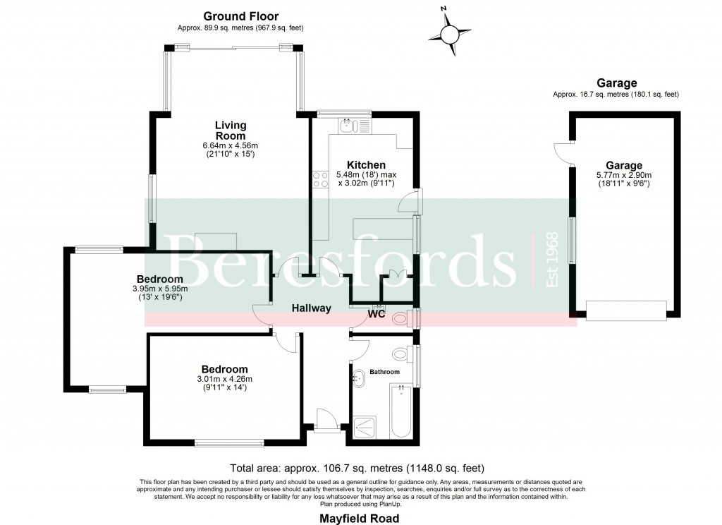 Floorplans For Mayfield Road, Writtle, Chelmsford, Essex, CM1