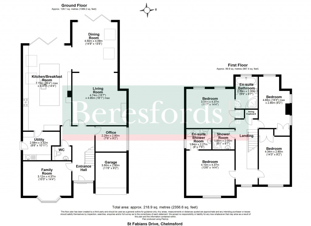 Floorplans For St Fabians Drive, Chelmsford, Essex, CM1