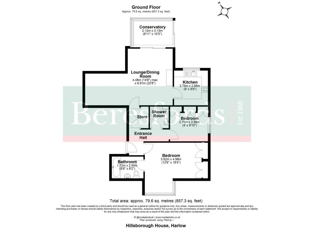 Floorplans For Churchgate Street, Old Harlow, Essex, CM17