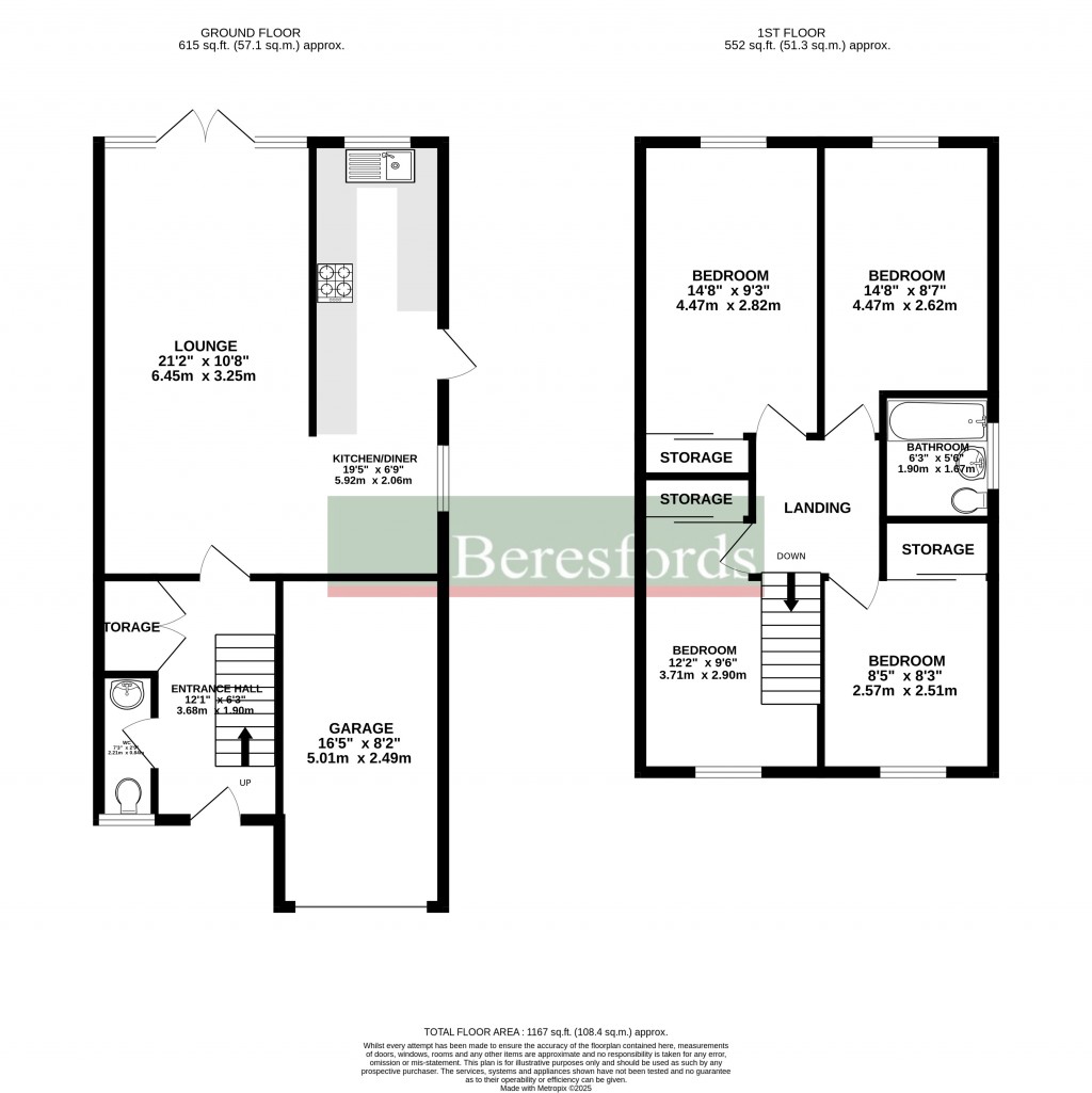 Floorplans For Lyster Avenue, Chelmsford, Essex, CM2