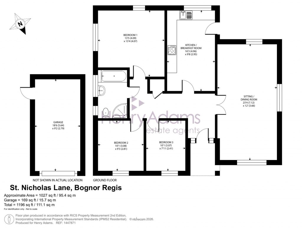 Floorplans For St. Nicholas Lane, Middleton-On-Sea, PO22